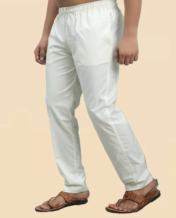 Men's_Cream_Solid_Cotton_Pyjama