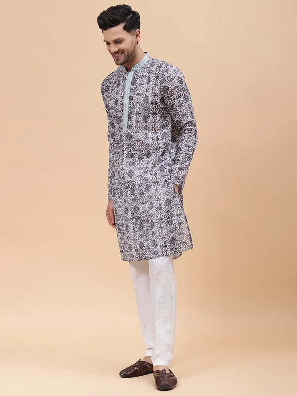 Sky_Blue_and_White_Printed_Pure_Cotton_Straight_Kurta