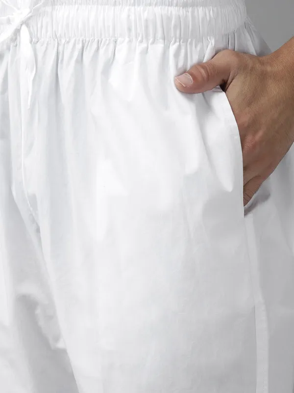 Men_Yellow_Cotton_Slub_Straight_kurta_with_Pyjama