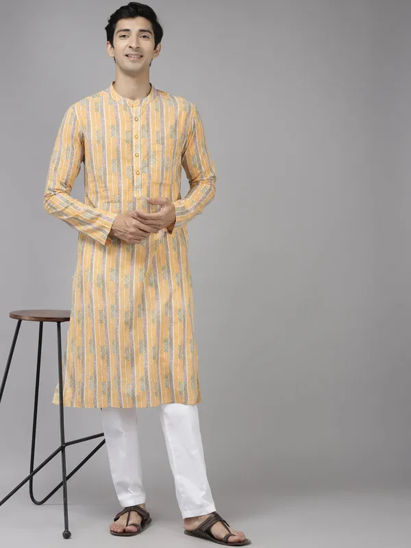 Self-Printed_Pure_Cotton_Straight_Kurta