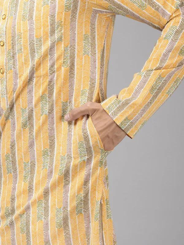 Self-Printed_Pure_Cotton_Straight_Kurta