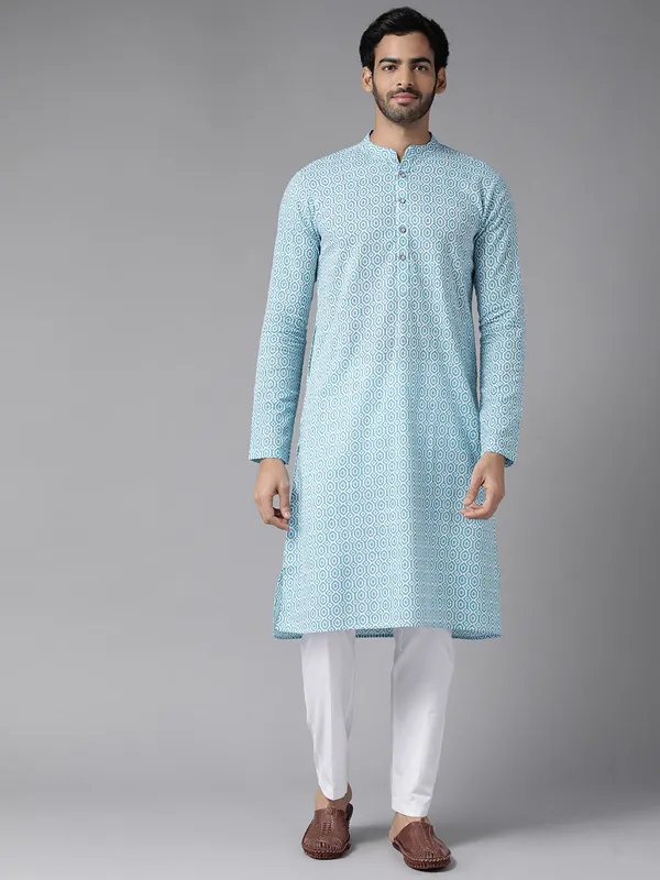 Printed_Pure_Cotton_Straight_kurta_with_Pyjama