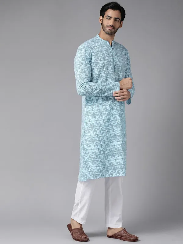 Printed_Pure_Cotton_Straight_kurta_with_Pyjama