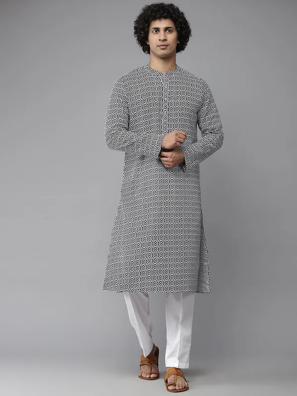 Printed_Pure_Cotton_Straight_kurta_with_Pyjama