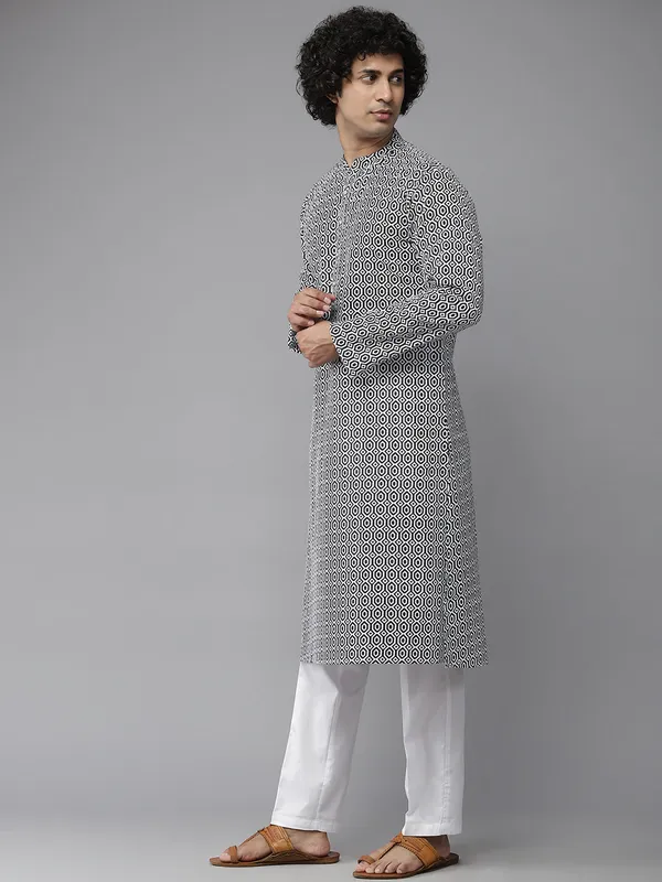 Printed_Pure_Cotton_Straight_kurta_with_Pyjama