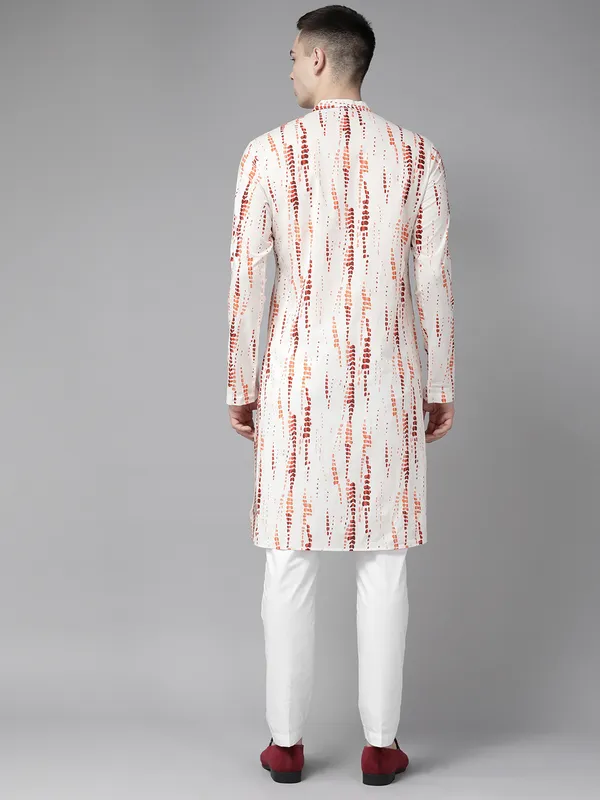 Men_White_Multi_Tie_And_Dye_Print_Design_Straight_Kurta_With_Pyjama