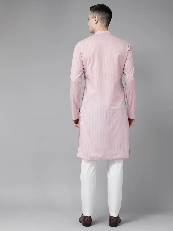 Pink_Stripe_Printed_Straight_kurta_with_Pyjama