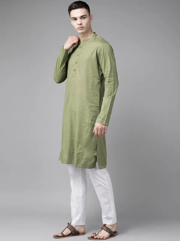 Green_and_Gold_Stripe_Printed_Straight_Kurta