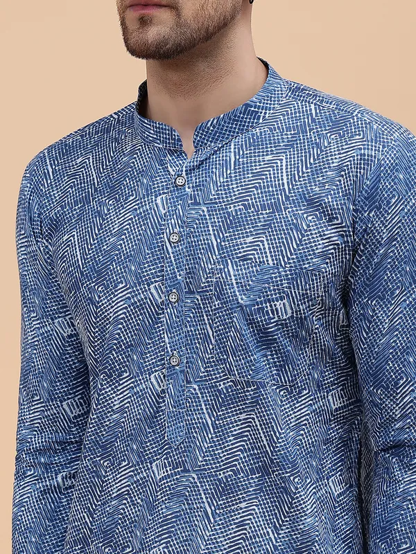 Men_Blue_Pure_Cotton_Printed_Staright_Kurta_With_Pajama