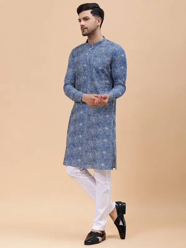 Men_Blue_Pure_Cotton_Printed_Staright_Kurta_With_Pajama