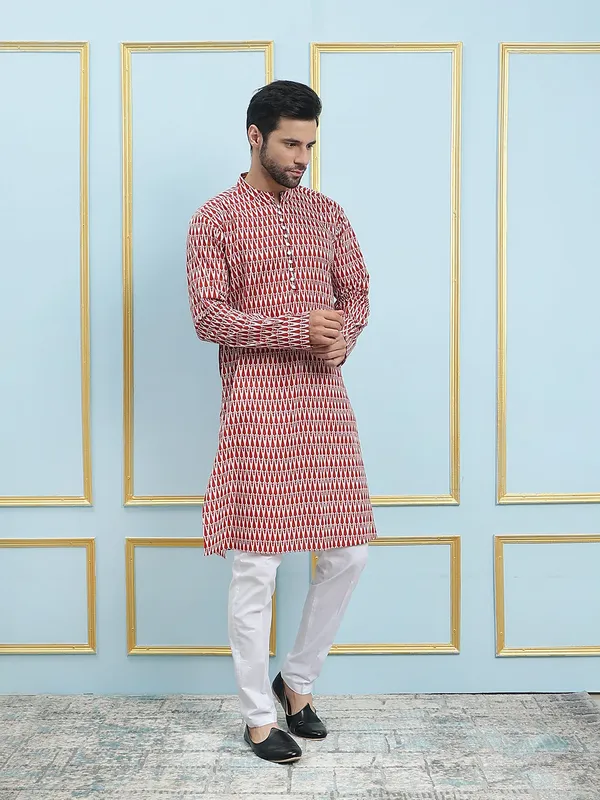 Printed_Pure_Cotton_Straight_Kurta_with_Pyjama