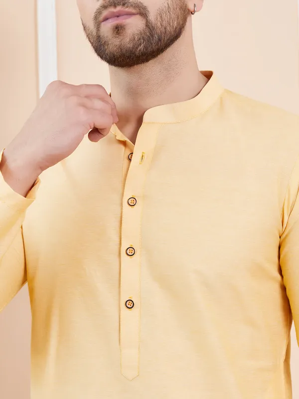 Beige_Cotton_Solid_Straight_Kurta