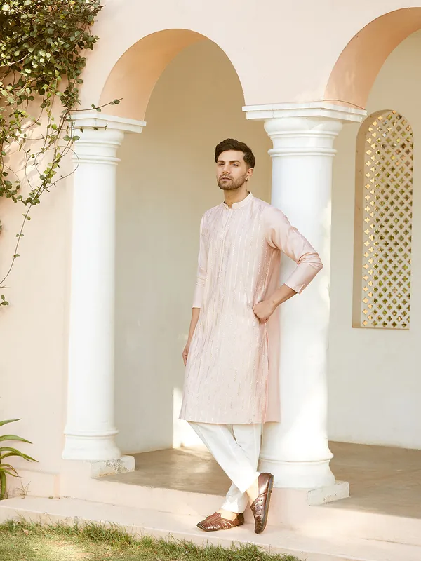 Sequins_Embroidered_Pure_Chanderi_Silk_Straight_Kurta_with_Pyjama