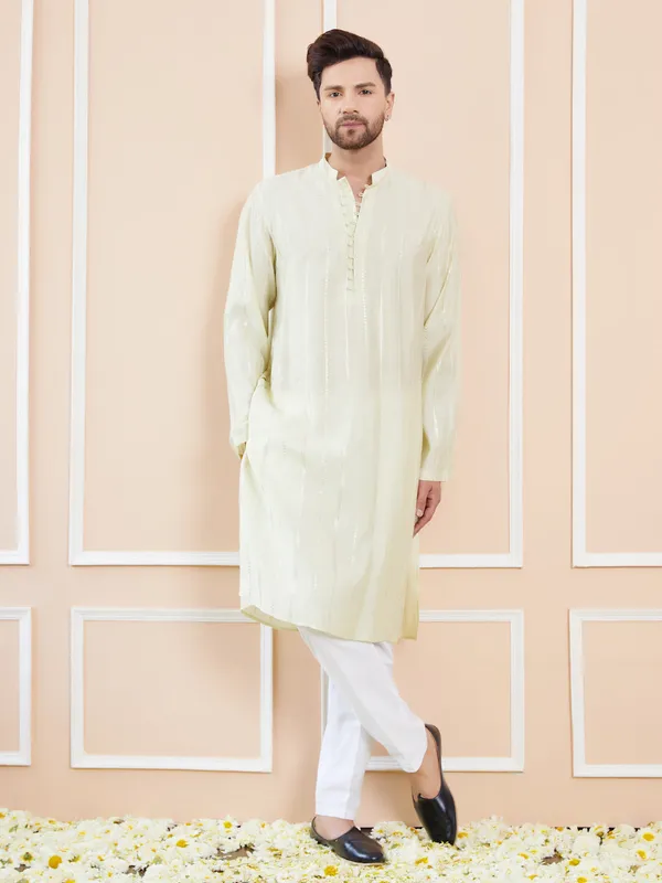 Cream_and_Gold_Sequins_Embroidered_Chanderi_Silk_Straight_Kurta