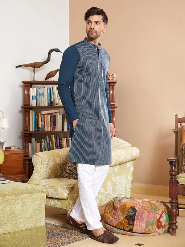 Thread_Worked_Pure_Cotton_Straight_Kurta_with_Pyjama