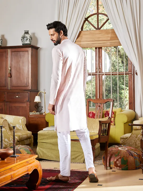 Men_Pink_Cotton_Pintex_Design_Sequins_Kurta_With_Pyjama