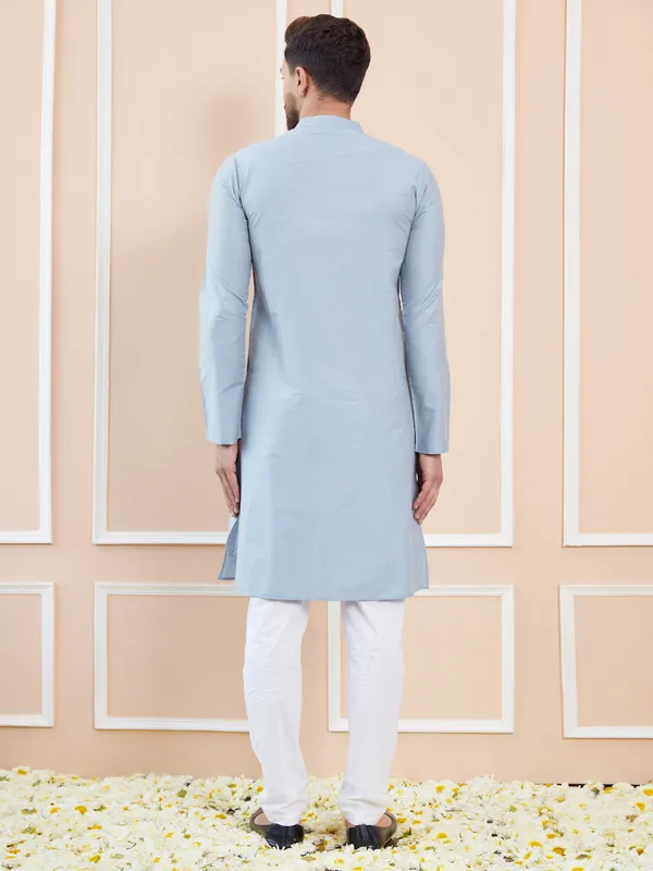 Blue_Cotton_Solid_Straight_Kurta_with_Pyjama