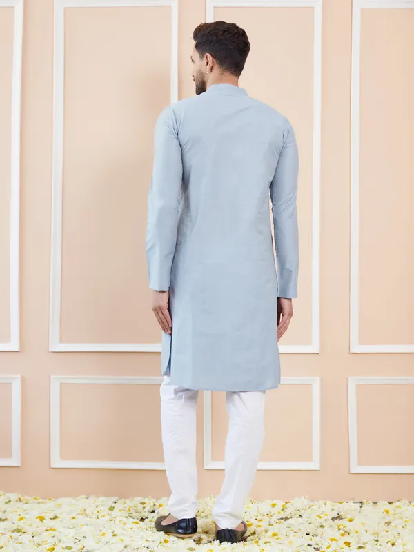 Blue_Cotton_Solid_Straight_Kurta_with_Pyjama