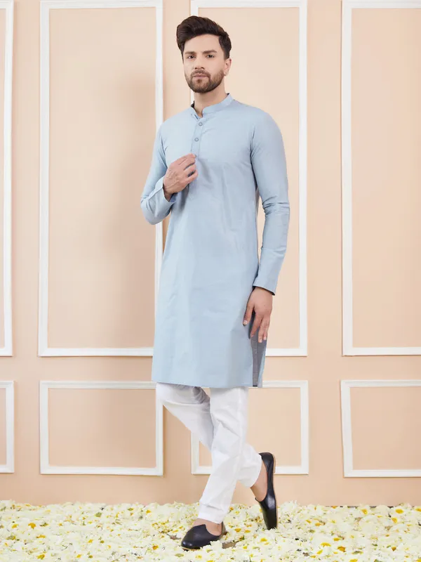 Blue_Cotton_Solid_Straight_Kurta