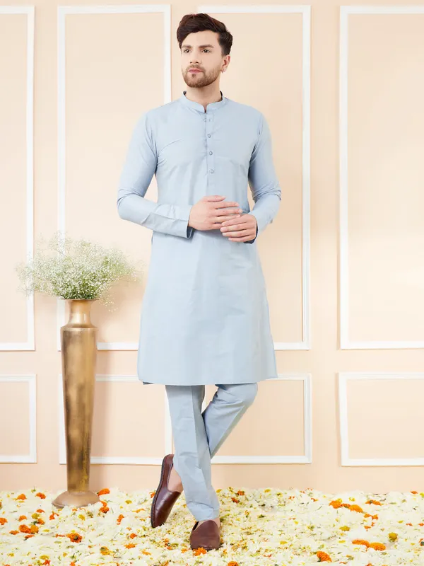 Blue_Cotton_Solid_Straight_Kurta_with_Matching_Pyjama