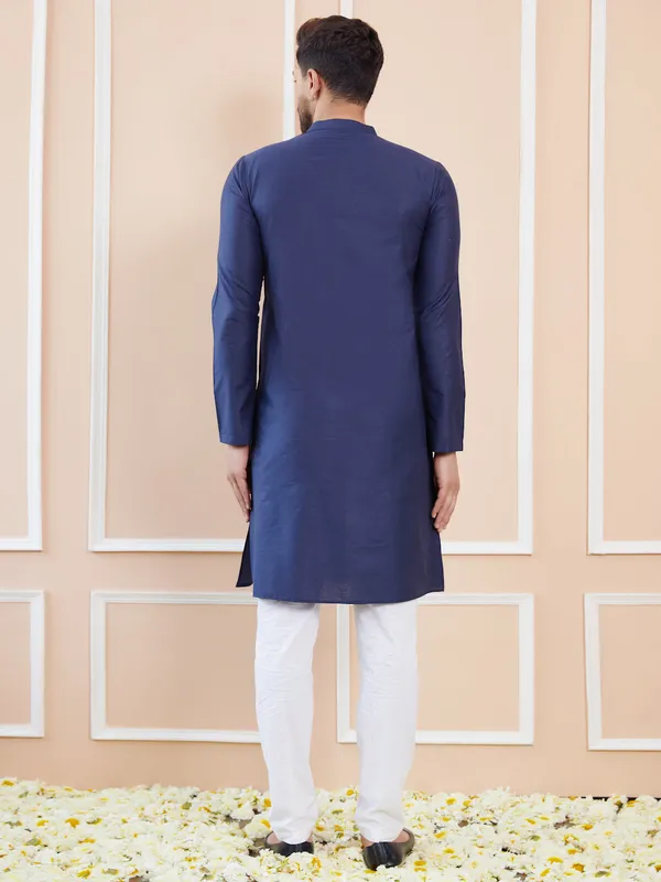 Blue_Cotton_Solid_Straight_Kurta
