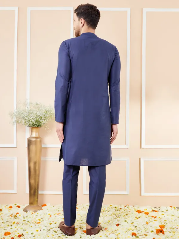 Blue_Cotton_Solid_Straight_Kurta_with_Matching_Pyjama