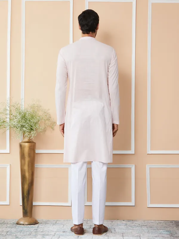 Light_Pink_Thread_&_Sequin_Worked_Pure_Cotton_Straight_Kurta_With_Pyjama