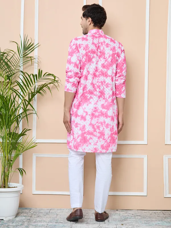 Pink_Tie_&_Dye_Printed_&_Embroidered_Cotton_Straight_Kurta_With_Pyjama