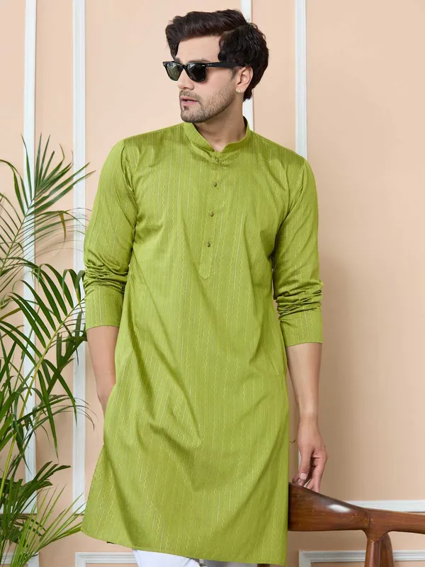 Green_Thread_Work_Straight_Kurta