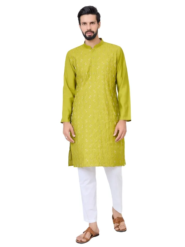 Green_Ethnic_Motifs_Embroidered_Sequinned_Mandarin_Collar_Straight_Kurta