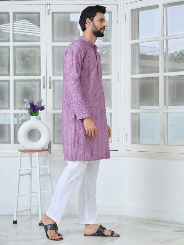 Purple_Embroidered_Rayon_Straight_Kurta_with_Pyjama_with_Pyjama