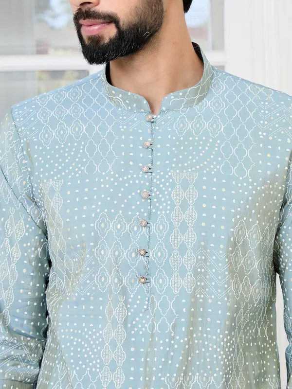 Gray_Embossed_Printed_and_Foil_Printed_Straight_Kurta