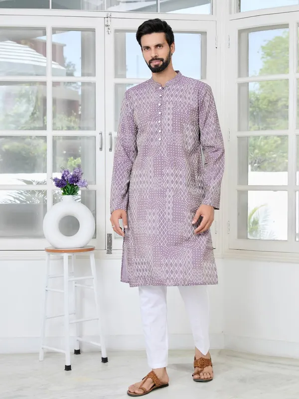 Purple_Embossed_Printed_and_Foil_Printed_Straight_Kurta