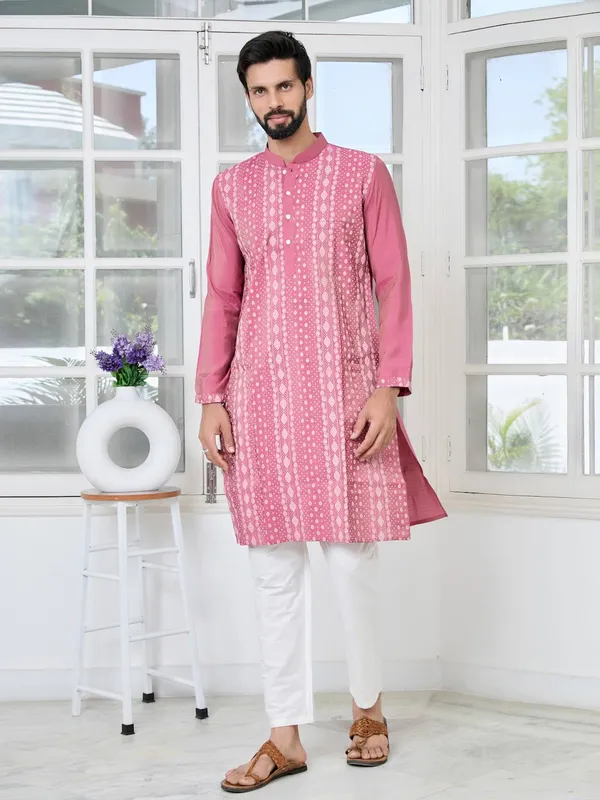 Light_Plum_Embossed_Printed_and_Foil_Printed_Straight_Kurta_with_Pyjama_with_Pyjama