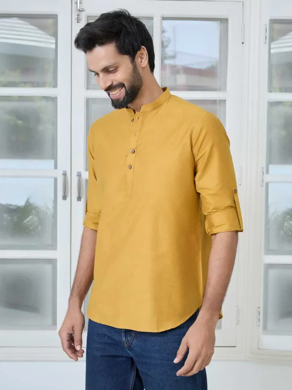 Golden_Deluxe_Cotton_Short_Kurta