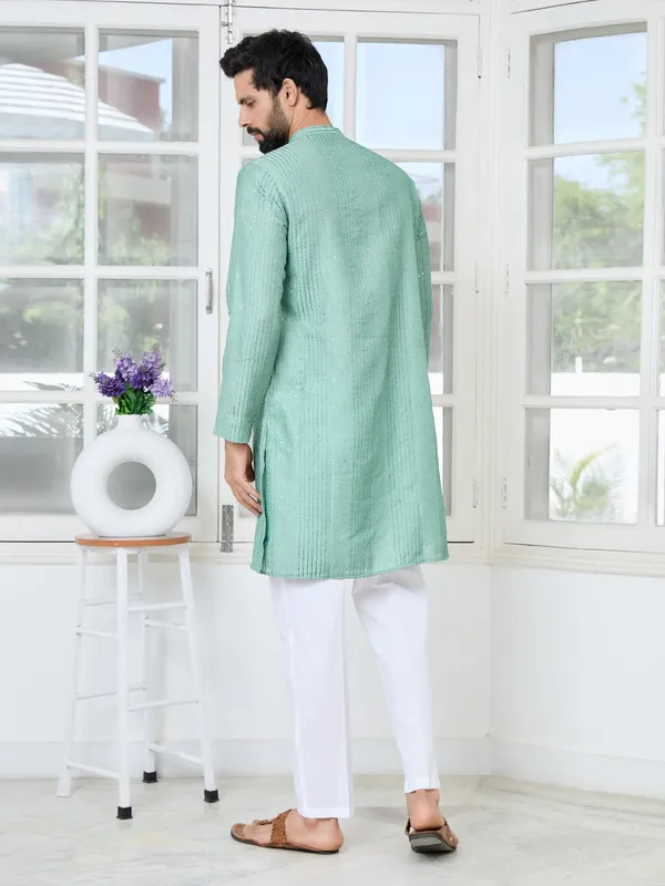 Pastel_Green_Embroidered_Thread_Work_Sequinned_Chanderi_Silk_Straight_Kurta