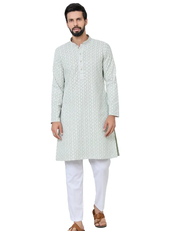 Pastel_Green_Thread_Embroidered_And_Sequinned_Rayon_Straight_Kurta