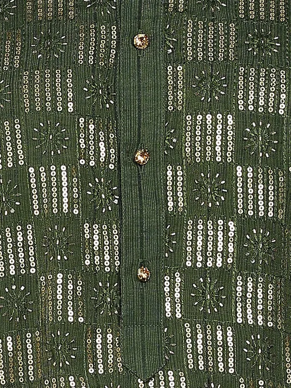 Green_Sequins_Embroidered_Viscose_Straight_Kurta_With_Pyjama