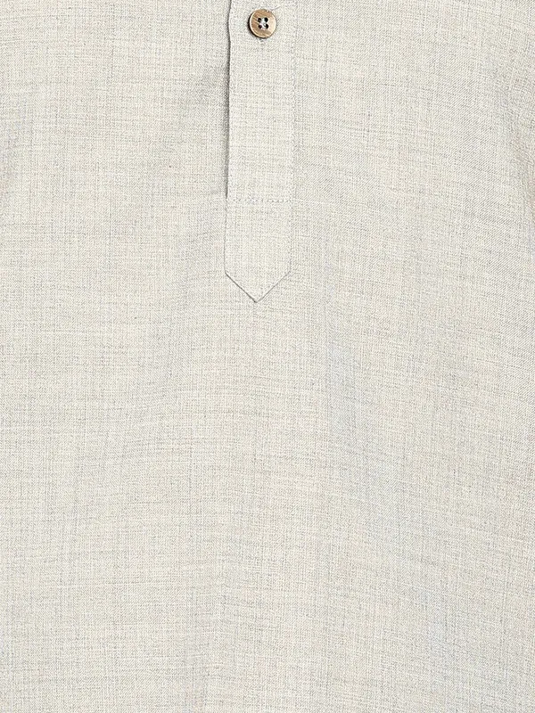 Grey_Woven_Straight_Kurta_With_Pyjama