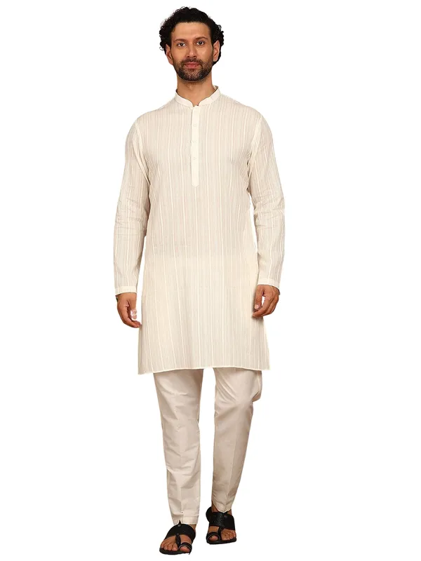Off-White_Thread_Worked_Cotton_Straight_Kurta_With_Pyjama