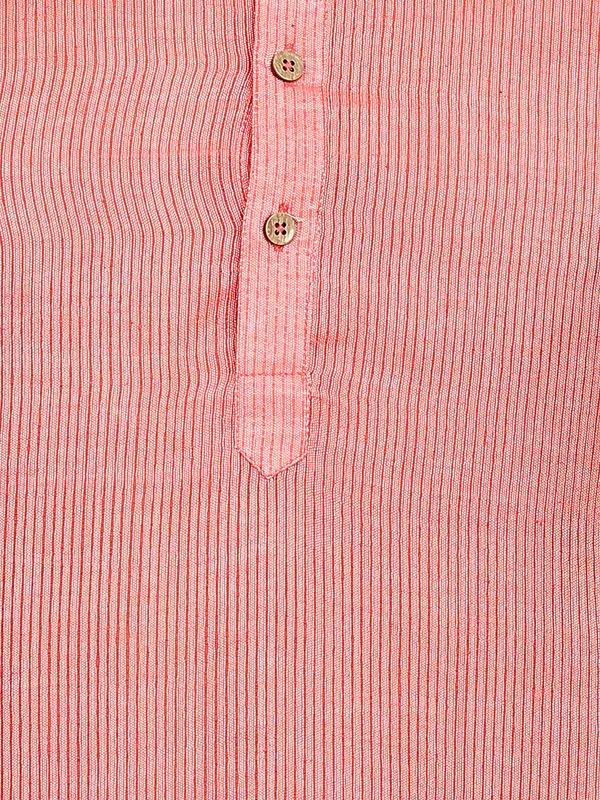 Pink_Woven_Striped_Silk_Straight_Kurta_With_Pyjama