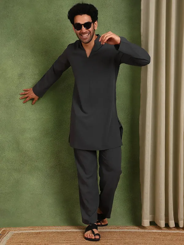 Men's_Premium_Cotton_Blend_Solid_Co-ord_Set