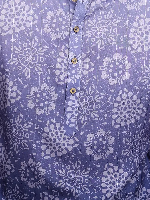 Men_Blue_Cotton_Silk_Ombre_Printed_Straight_Kurta