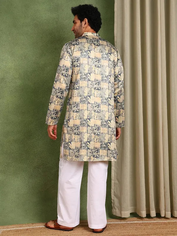 Men_Printed_Satin_Kurta