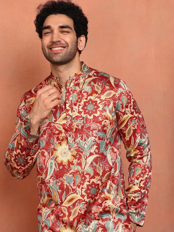 Men_Floral_Printed_Indie_Florals_Satin_Kurta