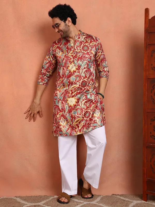 Men_Floral_Printed_Indie_Florals_Satin_Kurta