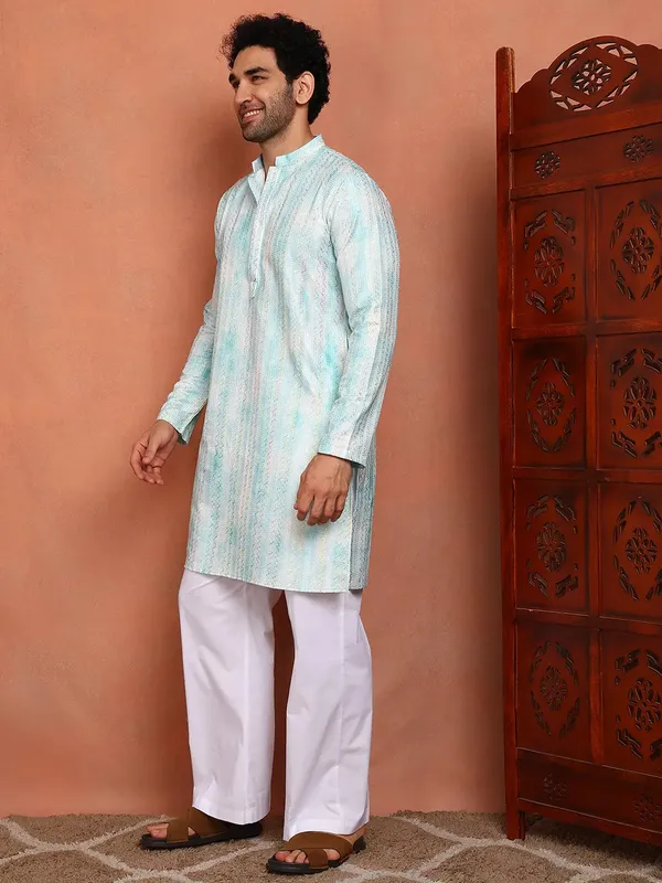 Men_Blue_Cotton_Silk_Straight_Kurta_With_Pyjama