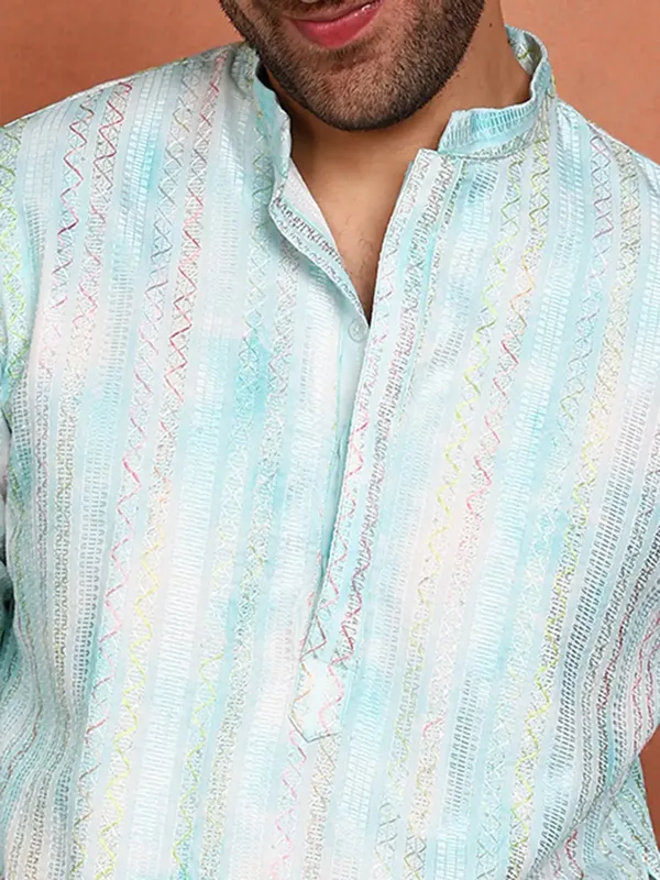 Men_Blue_Cotton_Silk_Straight_Kurta_With_Pyjama