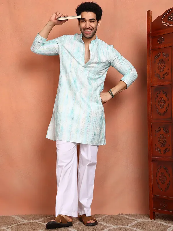 Men_Blue_Cotton_Silk_Straight_Kurta_With_Pyjama