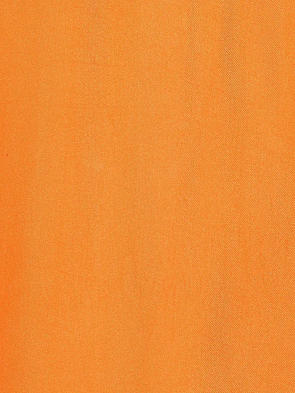 Men'S_Orange_Viscose_Rayon_Solid_Pathani_Set